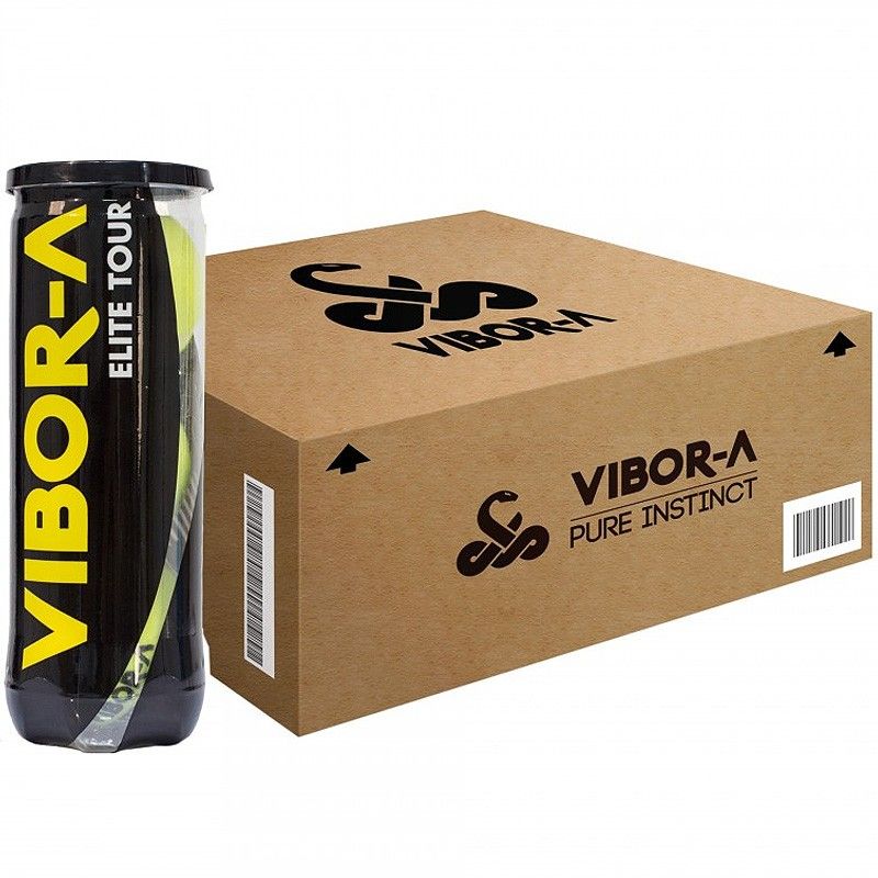 Box 24 cans of 3 Vibora Elite Tour padel balls |Padel offers