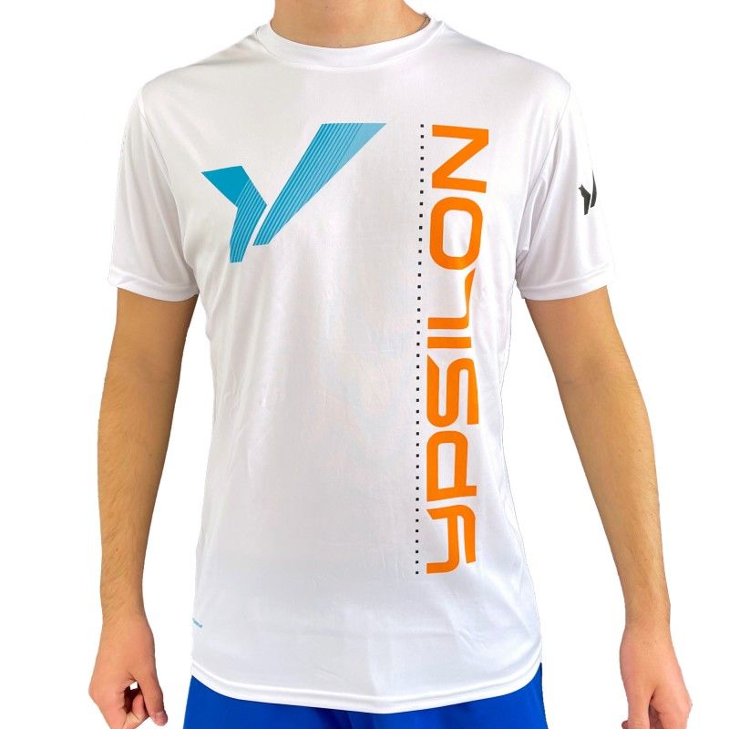 T-Shirt Ypsilon Padel Branco / Laranja ODP | Ofertas de padel