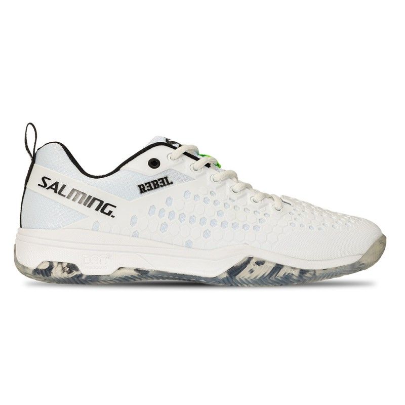 Salming Homens Rebeldes Sapatos Brancos | Ofertas de padel