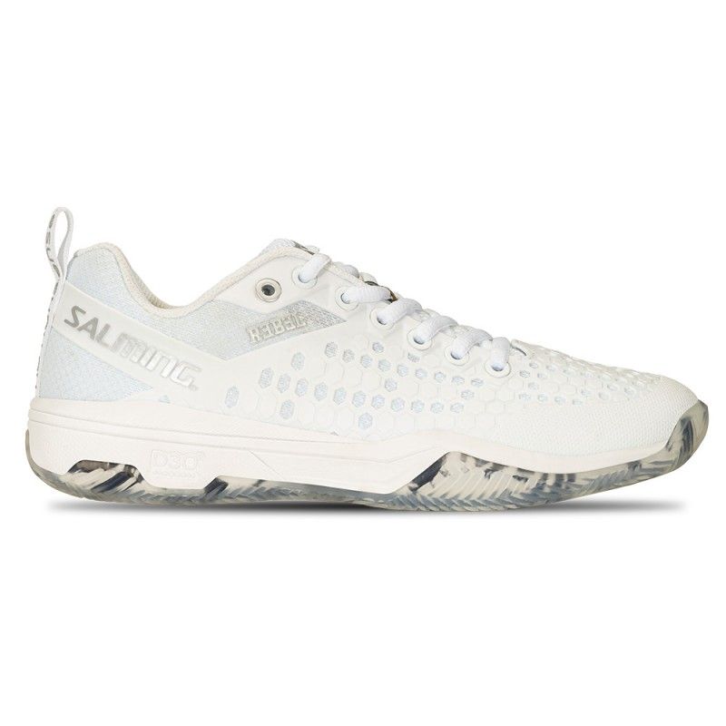 Salming Mulheres Rebeldes Brancas/Silver Sapatos | Ofertas de padel