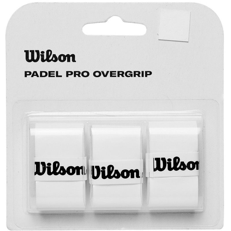 Blister of 3 Wilson Pro White Overgrips |Padel offers