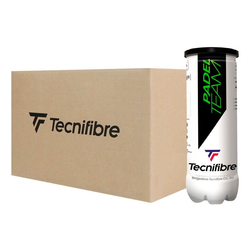 Tecnifibre Scatola di 24 lattine di palline Padel Team | Ofertas de padel