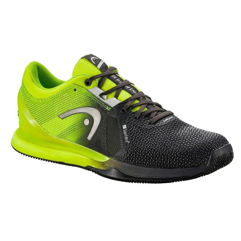 Head Sprint Pro 3.0 SF Clay Men Black/Lime Shoes | Ofertas de padel