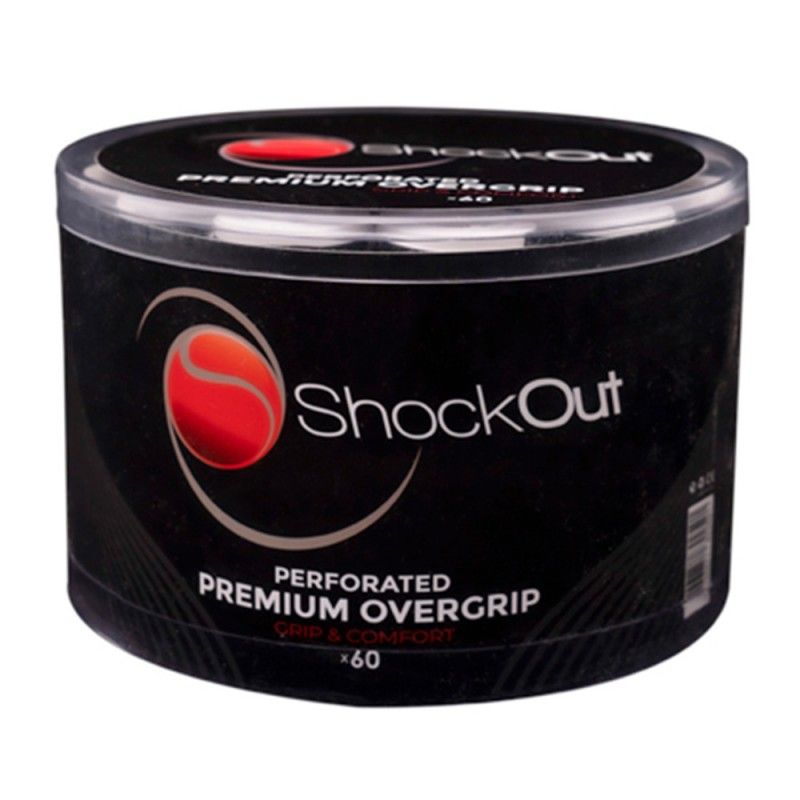 60 Overgrips ShockOut Premium Perforado White |Padel offers