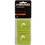 Blister of 2 2.5 Head wristbands Lime |Padel offers