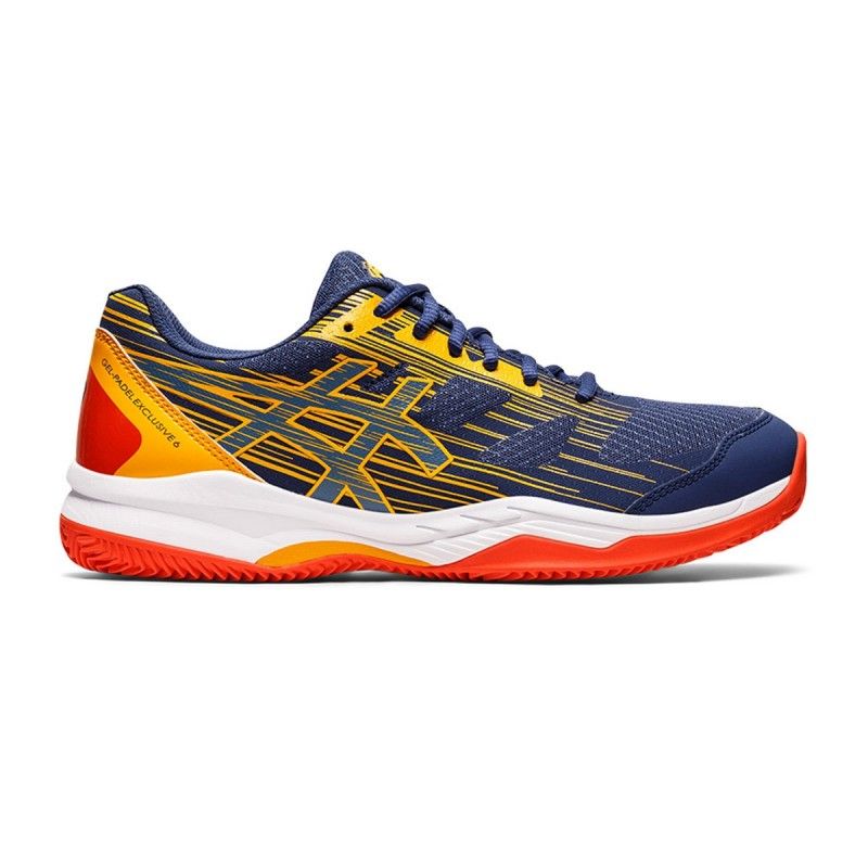 Asics Gel-Padel Exclusivo 6 Amarelo Azul 1041A200-400 | Ofertas de padel