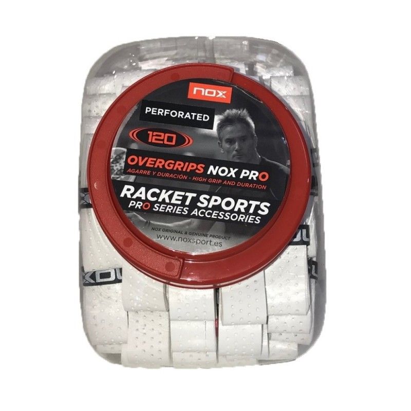 120 Ud Overgrip Canister Nox Pro Extra Grip White |Padel offers