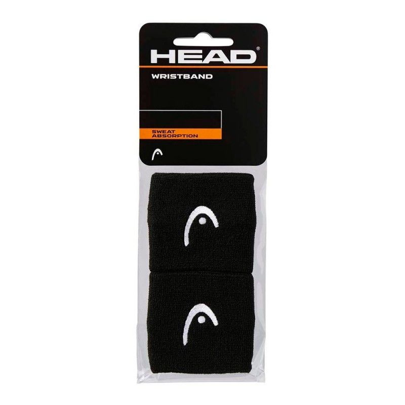 Polsino Head 2,5 pollici nero | Ofertas de padel