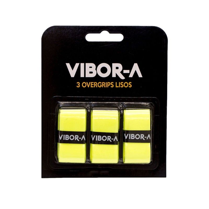 Blister 3 impugnature Pro Vibor-a lisce giallo fluoro | Ofertas de padel