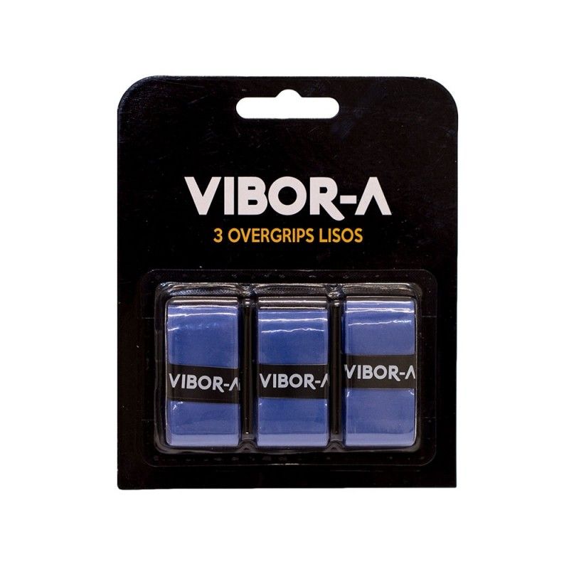 Blister 3 Overgrips Pro Vibor-a Plain Blue | Ofertas de padel