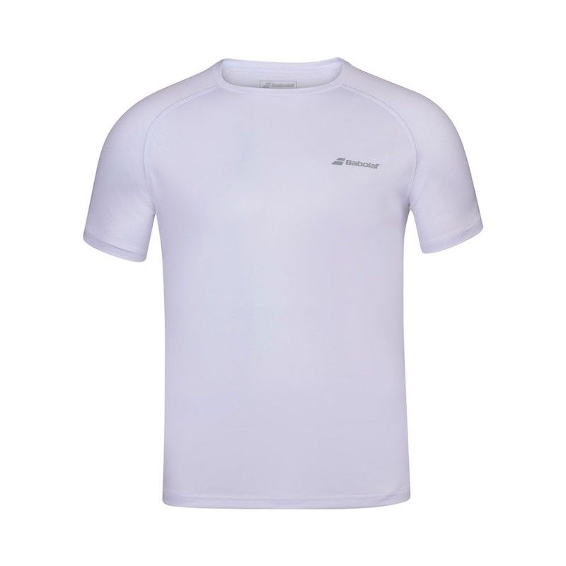 T-shirt Babolat Play Crew Neck White Boy |Padel offers