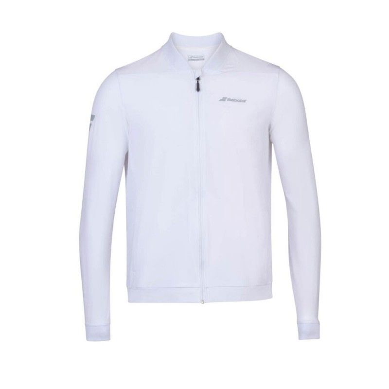 Chaqueta Babolat Play Blanco Junior | Ofertas de pádel