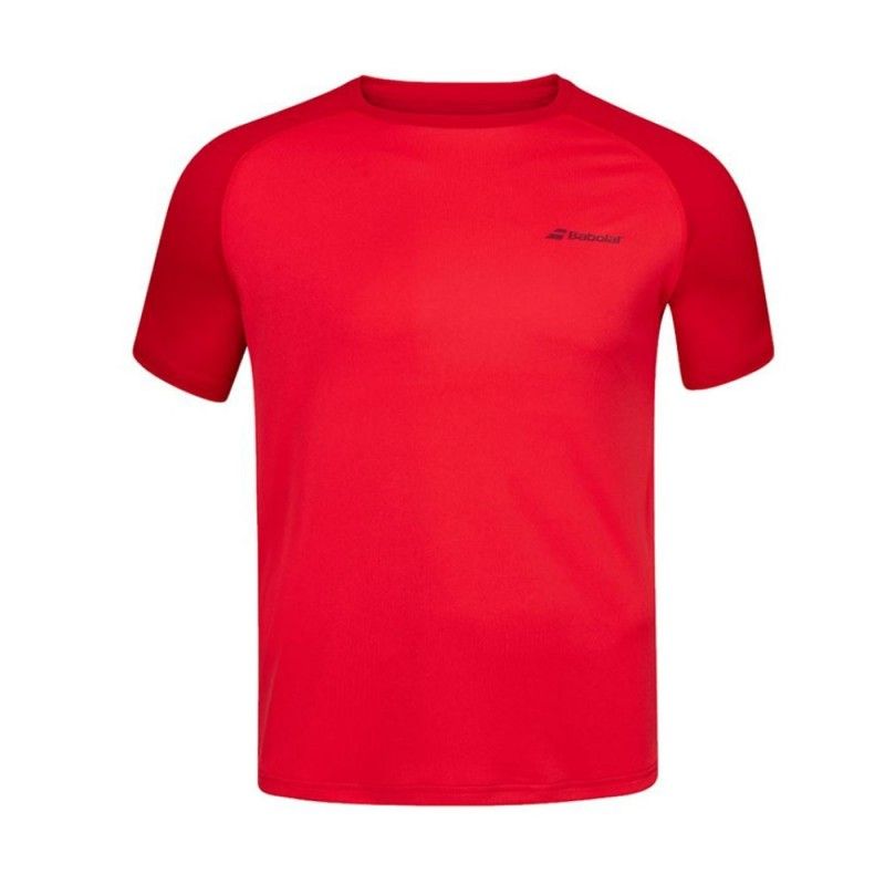 Maglietta Babolat Play Crew Red Boy | Ofertas de padel