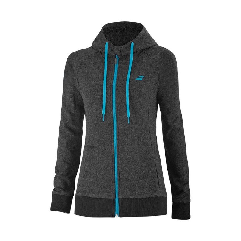 Felpa Babolat Exercise Hood Grigio Scuro Ragazza | Ofertas de padel