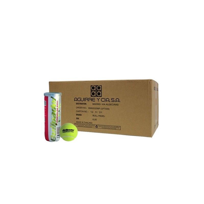 Confezione da 24 lattine di palline BullPadel Premium Pro Balls | Ofertas de padel