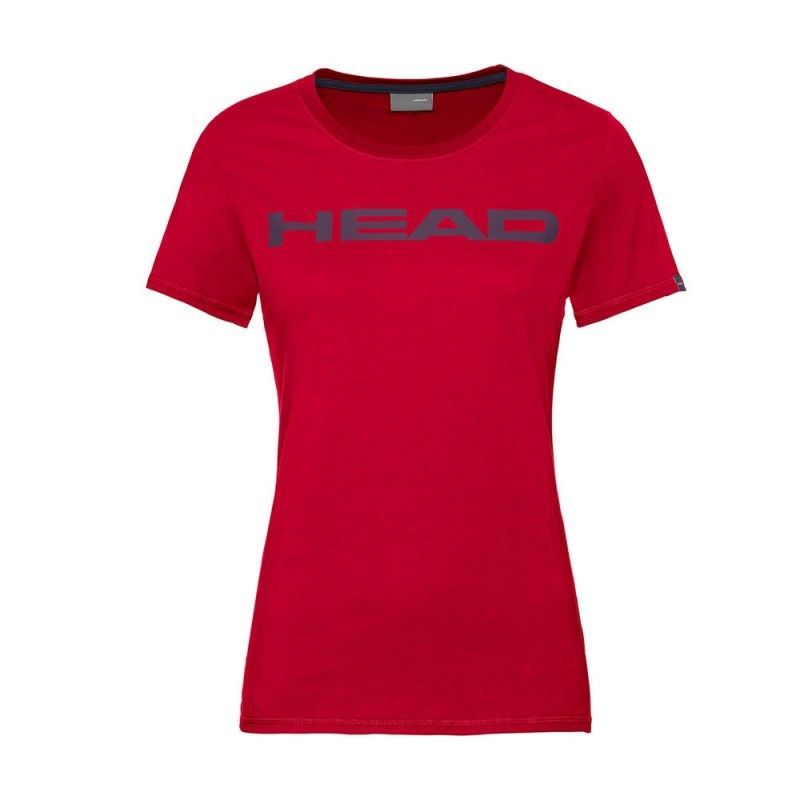 Camiseta Head Club Lucy Rojo Azul Mujer | Ofertas de pádel