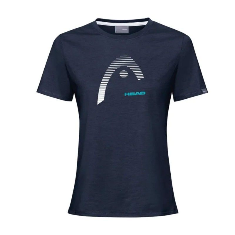 Camiseta Head Club Lara Azul Marino Mujer | Ofertas de pádel