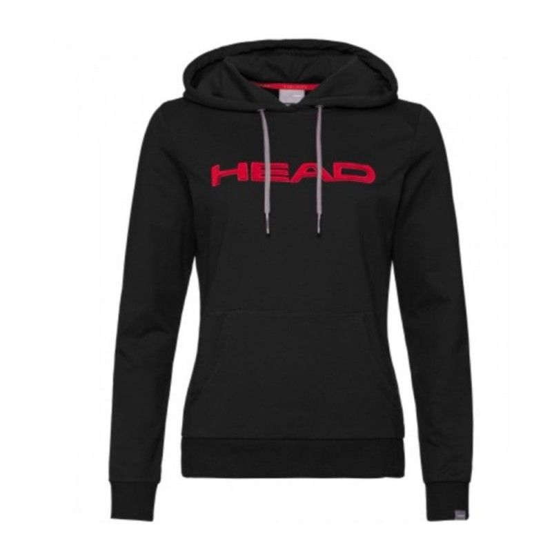 Felpa Head Club Rosie Nero Rosso Donna | Ofertas de padel