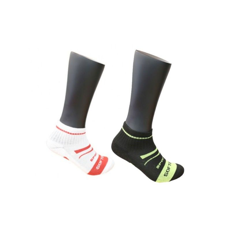 Pack 2 Pair Low Top Socks Softee Symphony Multicolor |Padel offers