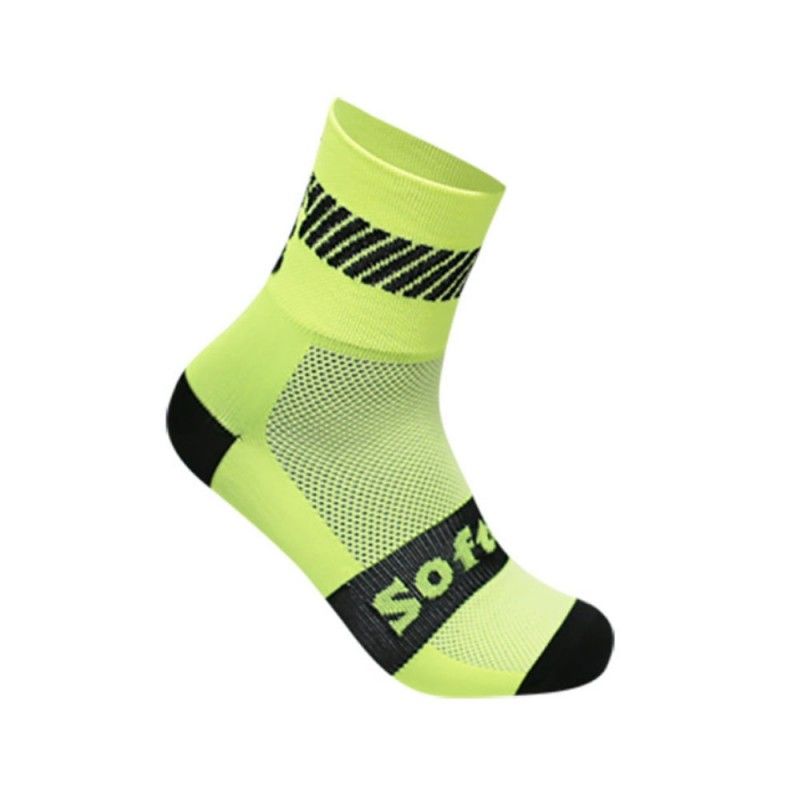 Softee Walk Half Socks Fluorescent Yellow |Padel offers