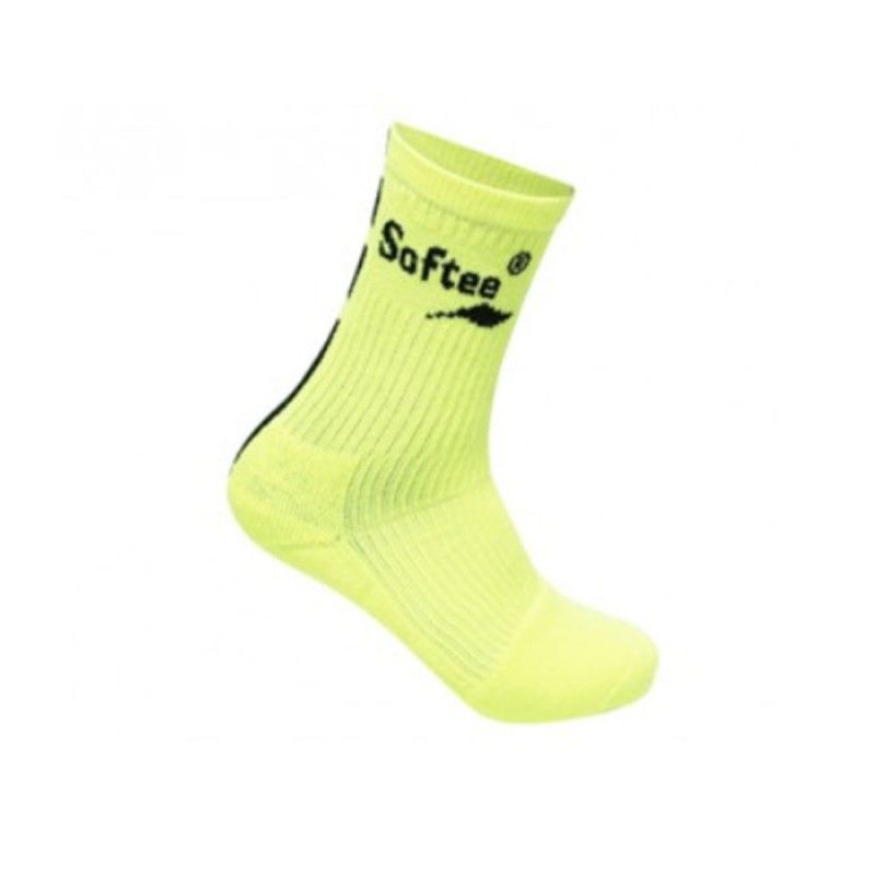 Softee Premium Half Shaft Socks Fluor Yellow |Padel offers