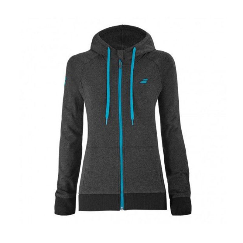 Felpa Babolat Exercise Hood Grigio Scuro Donna | Ofertas de padel