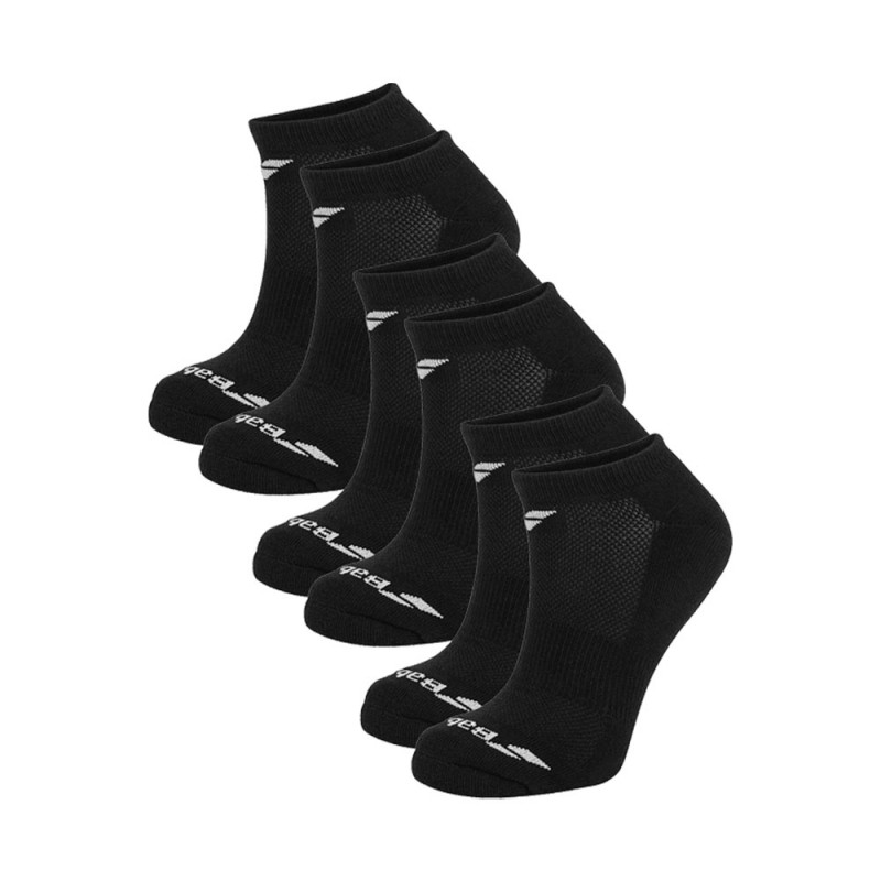 Socks Babolat Invisible 3 Pack Junior Black |Padel offers