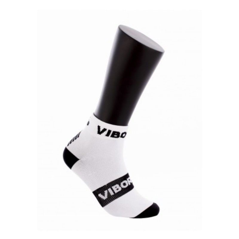 Calcetines Vibor-A Kait Caña Baja Blanco Negro | Ofertas de pádel