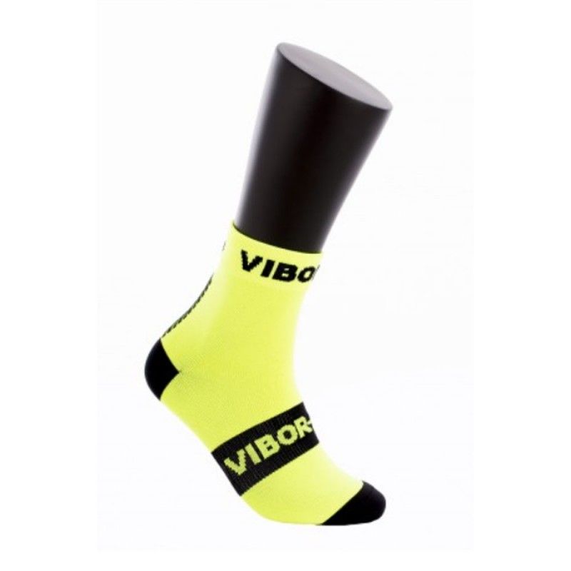 Socks Vibor-A Kait Half Socks Fluor Yellow Black |Padel offers