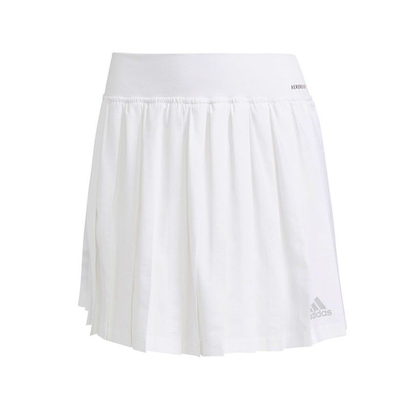 Gonna a pieghe Adidas Club bianco da donna | Ofertas de padel