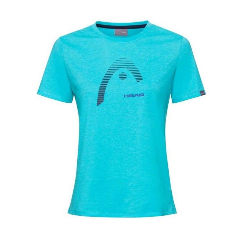 Camiseta Head Club Lara Azul Aqua Mujer | Ofertas de pádel