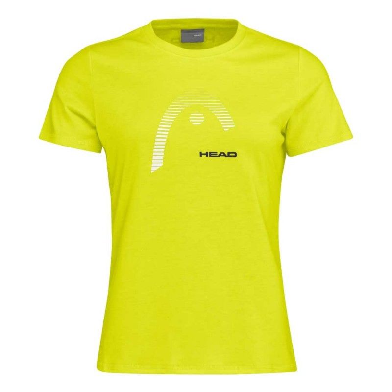 Camiseta Head Club Lara Amarillo Mujer | Ofertas de pádel