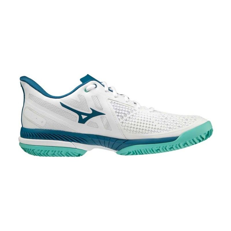 Mizuno Wave Exceed Tour 5 Clay Court Bianco Blu | Ofertas de padel