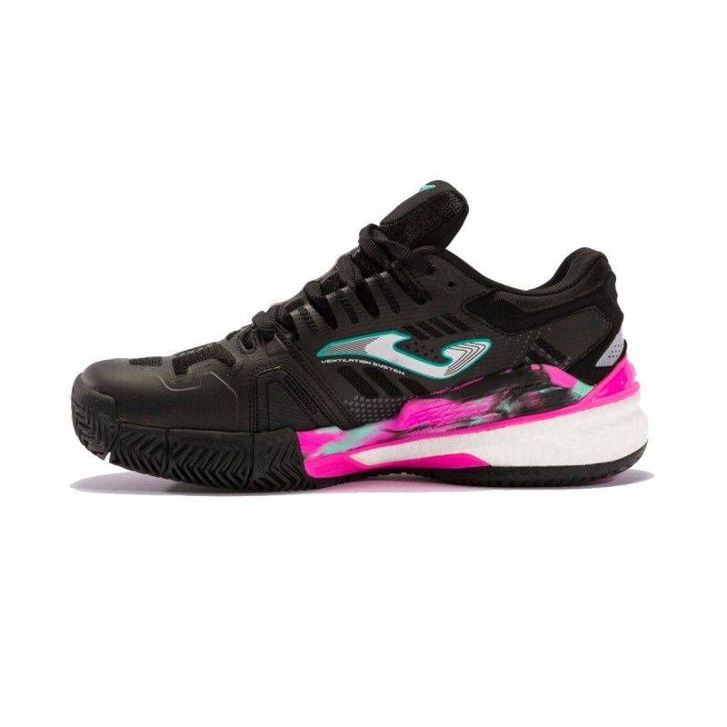 Joma Slam 22 Clay Black Fuchsia Women's Black Tslalw2201p |Padel offers