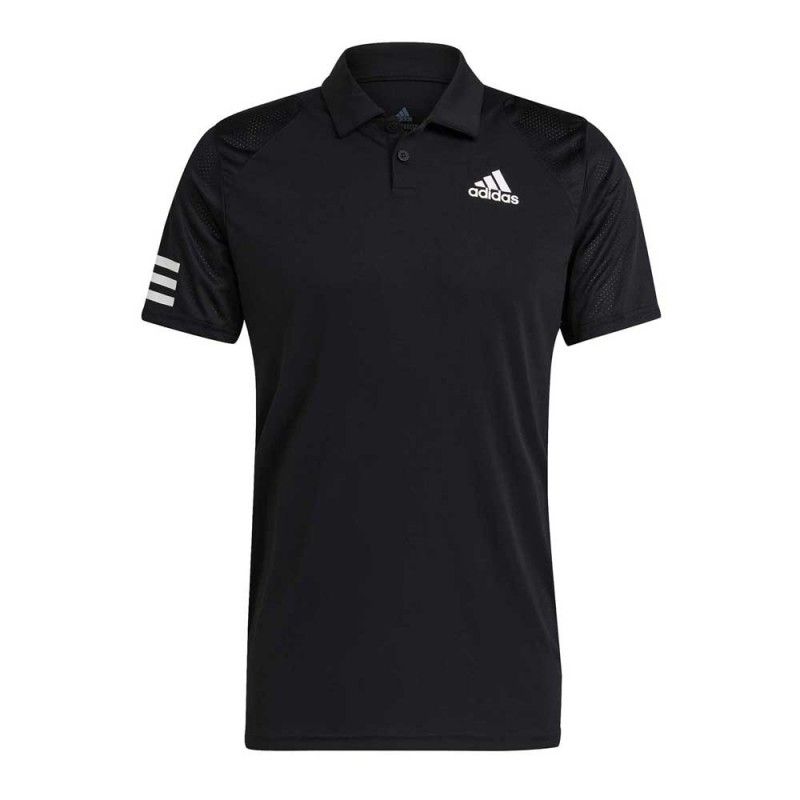 Polo Adidas Club 3str Nero Bianco | Ofertas de padel