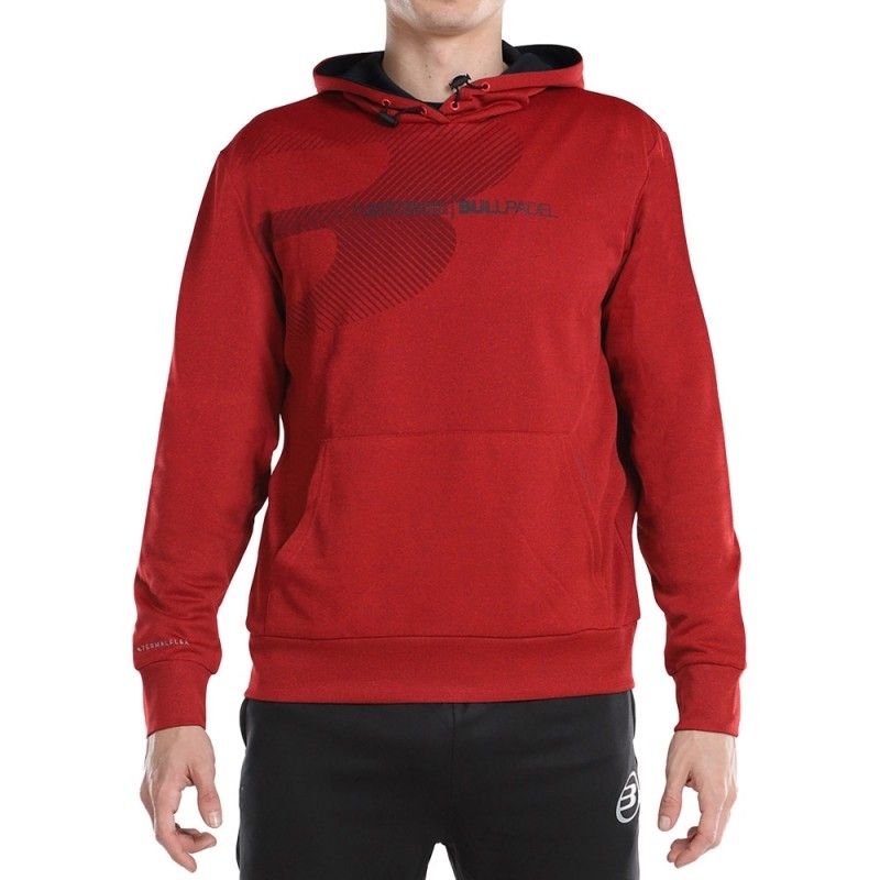 Sweatshirt Bullpadel Xadrez vermelho | Ofertas de padel