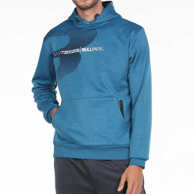 Sweatshirt Bullpadel Azul xadrez | Ofertas de padel