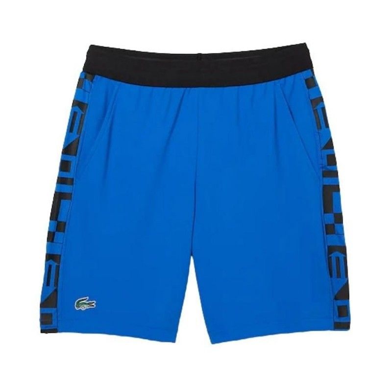 Calções Lacoste Azul Preto | Ofertas de padel