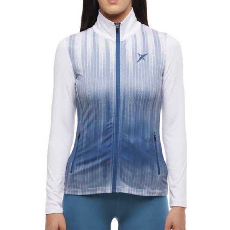 Jacket Drop Shot Isora Blue White Woman |Padel offers