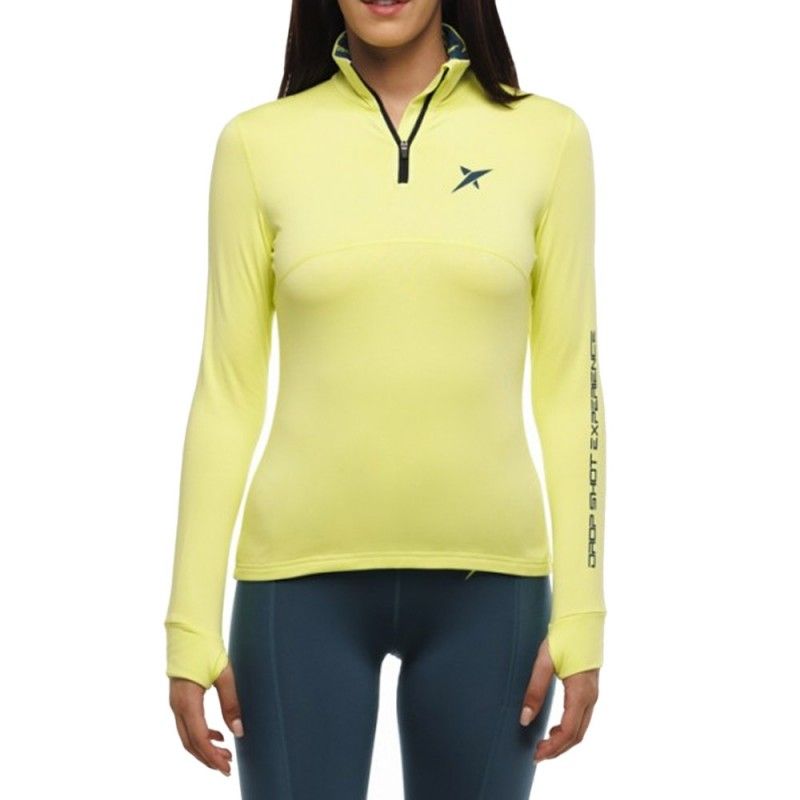 Sweatshirt Drop Shot Famara Mulher Amarelo | Ofertas de padel