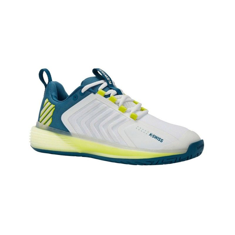 Kswiss Ultrashot 3 Bianco Giallo | Ofertas de padel