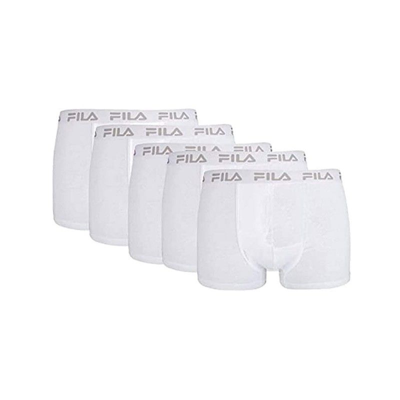 Pack 5 Boxer Fila Branco | Ofertas de padel