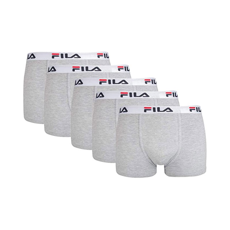 Pack Of 5 Boxers Fila Grey |Padel offers