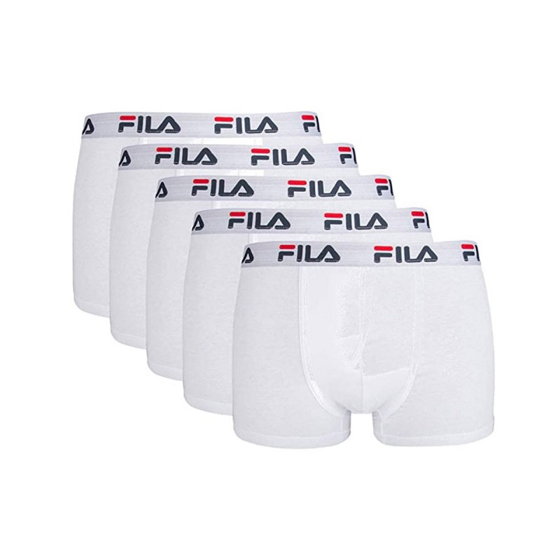 Pack Of 5 Boxers Fila White |Padel offers