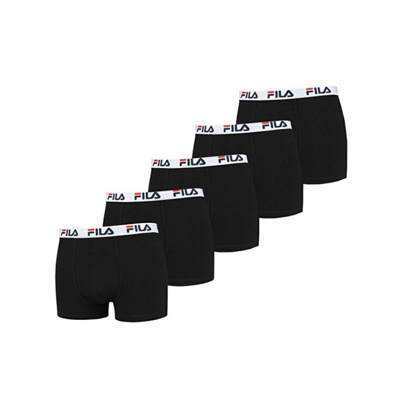 Pack Of 5 Boxers Fila Black |Padel offers