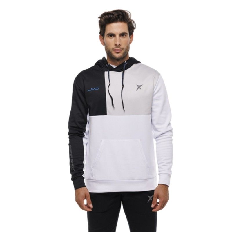 Sweatshirt Drop Shot Ancor Jmd Branco Preto | Ofertas de padel