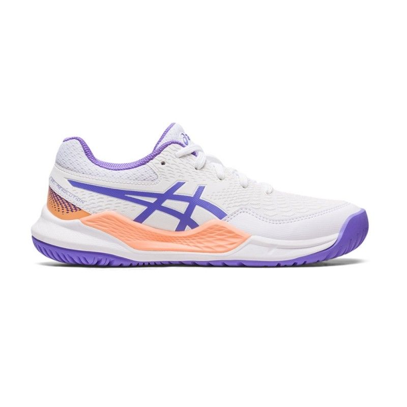 Asics Gel Resolution 9 Gs White Blue Children's |Padel offers