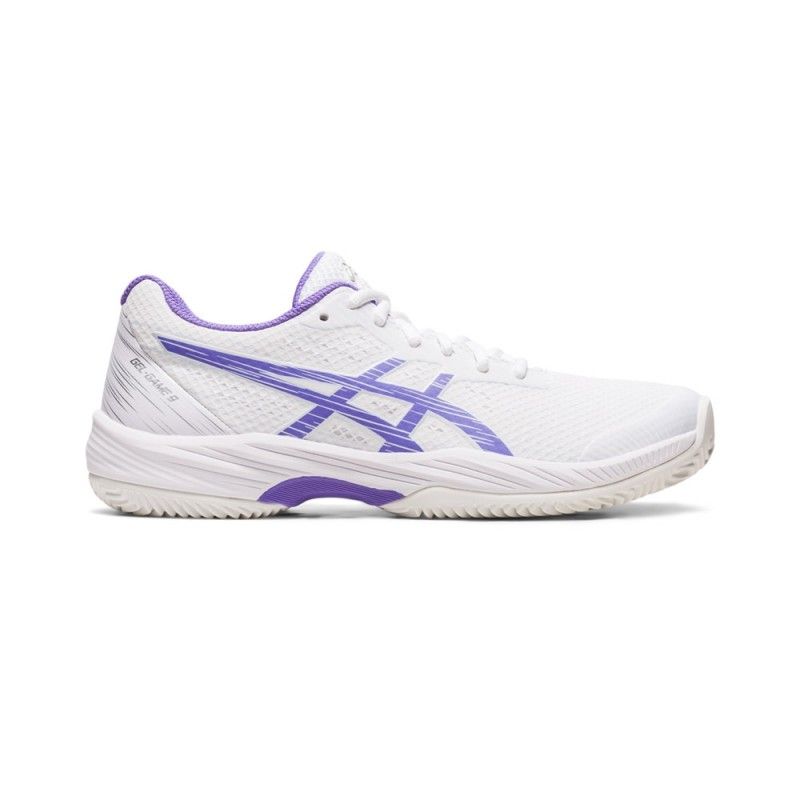 Asics Gel-Game 9 Clay/Oc White Purple Women's 1042a217-101 | Ofertas de padel