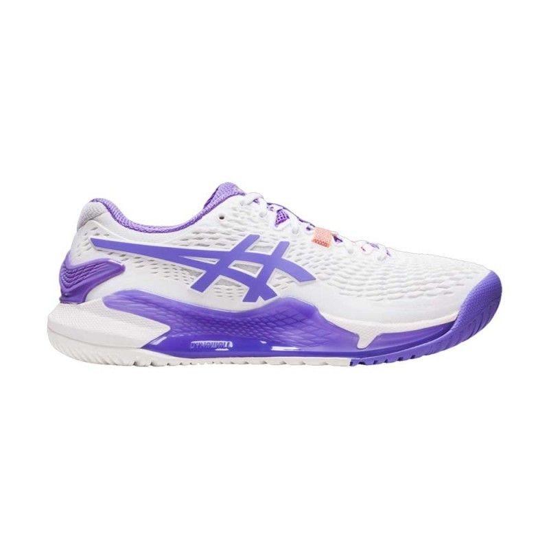 Asics Gel-Resolution 9 Donna Bianco Viola 1042a208-101 | Ofertas de padel