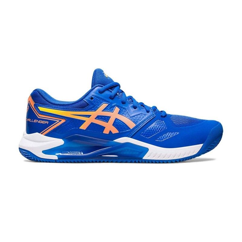 Asics Gel-Challenger 13 Argila Azul Laranja | Ofertas de padel